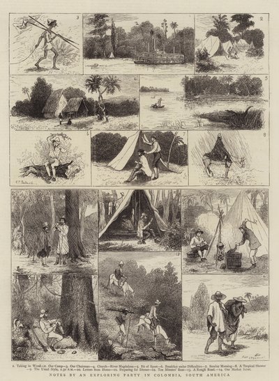 南米コロンビアの探検党によるノート 作： Charles Trevor Garland